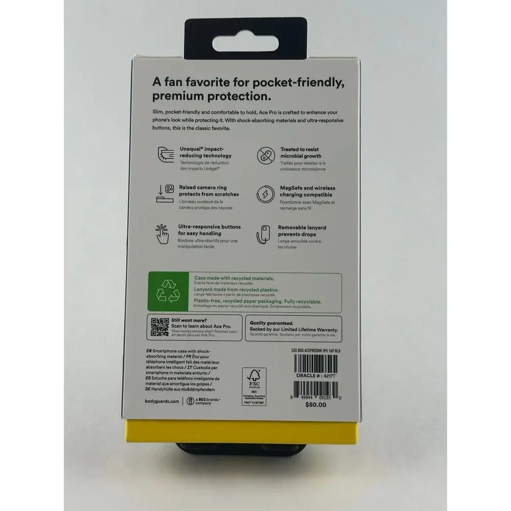 Body Guardz iPhone 16 Pro Smoke Case NWT